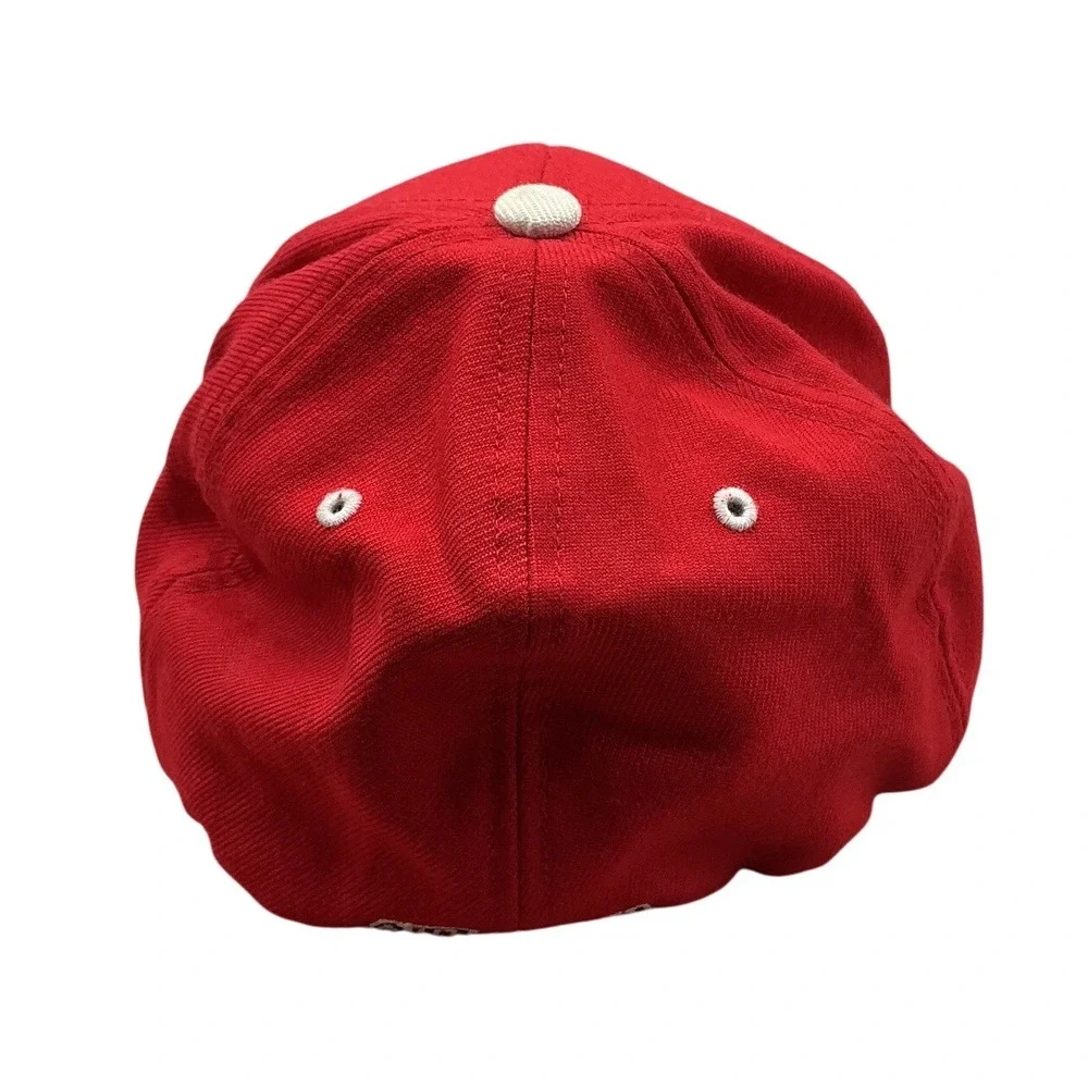 Coca-Cola Atlanta‎ Red Baseball Cap Hat Embroidered Logo Wool Blend Size S